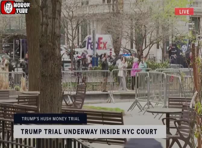 Video :During Trump's trial, a protester burns himself alive